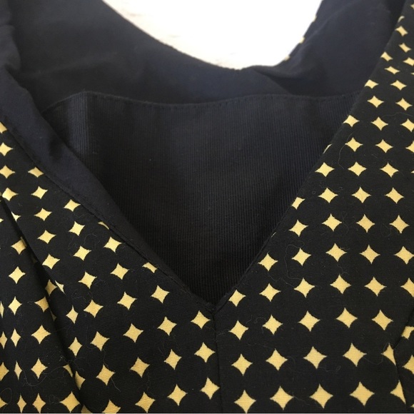 Cato Yellow Diamond Black Sleeveless Dress - Picture 2 of 11